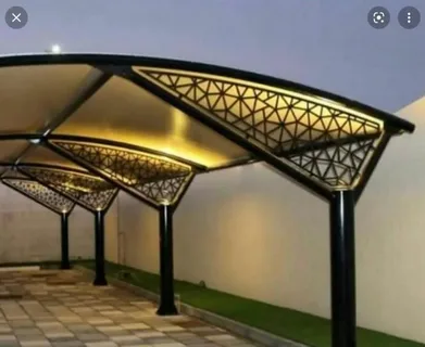 Modern CNC Design Car Parking Shades Abu Dhabi