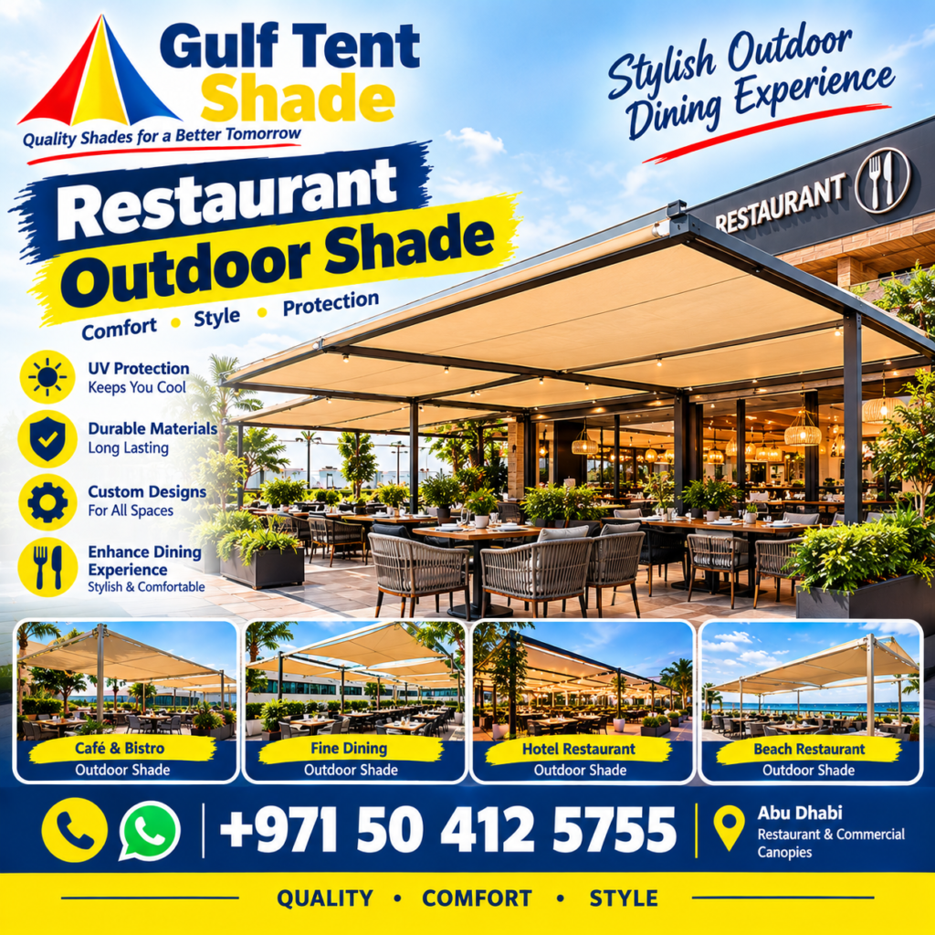 Restaurant Outdoor Shade Abu Dhabi